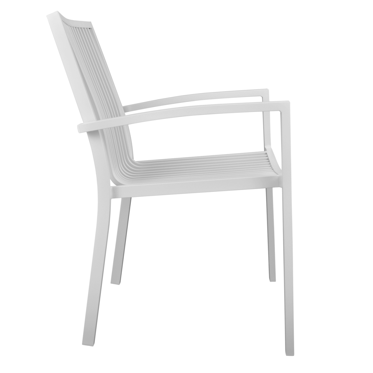 DINING CHAIR BRONCA HM5130.01 WHITE ALUMINUM 54,2x59x83,5Hcm. [4]