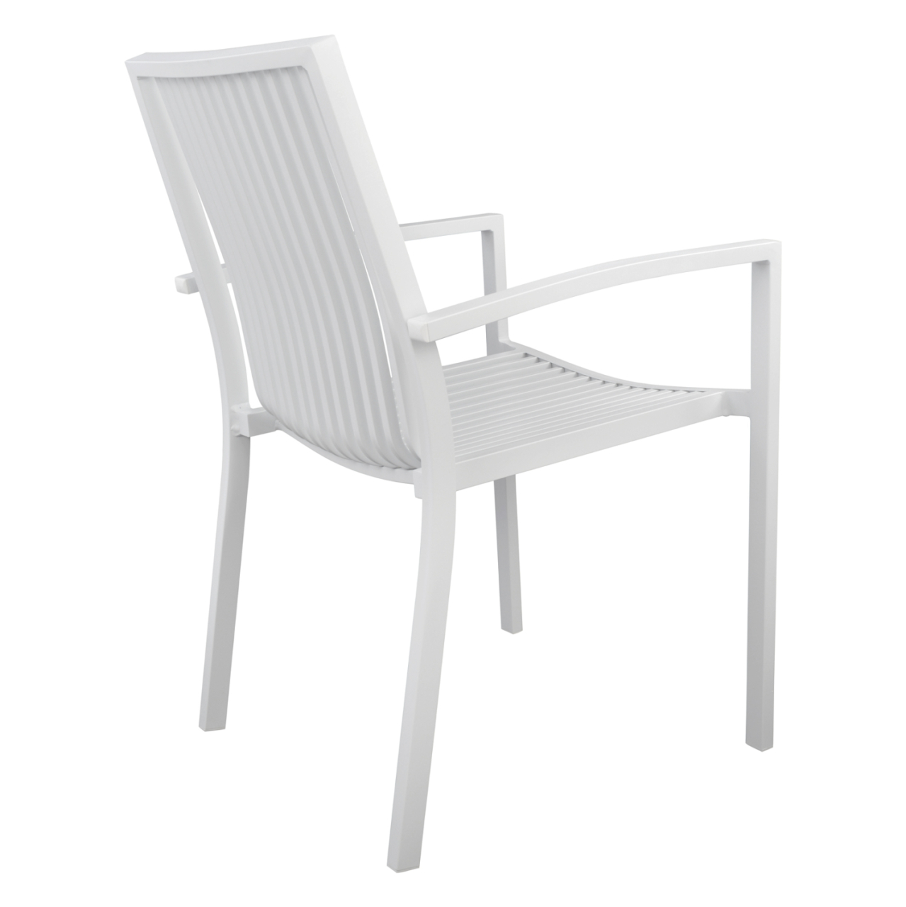 DINING CHAIR BRONCA HM5130.01 WHITE ALUMINUM 54,2x59x83,5Hcm. [5]