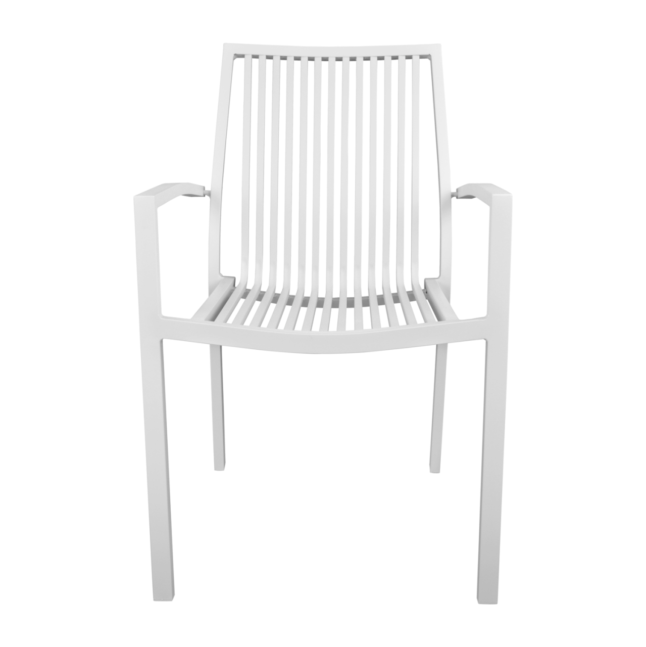 DINING CHAIR BRONCA HM5130.01 WHITE ALUMINUM 54,2x59x83,5Hcm. [3]