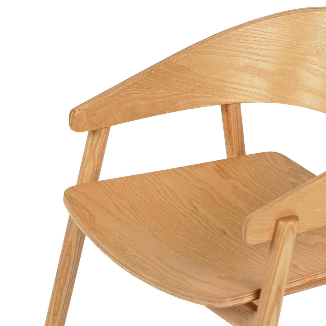 DINING CHAIR CANOP HM9950.01 ASHWOOD IN LIGHT OAK COLOR 56,5x61x74Hcm. [6]
