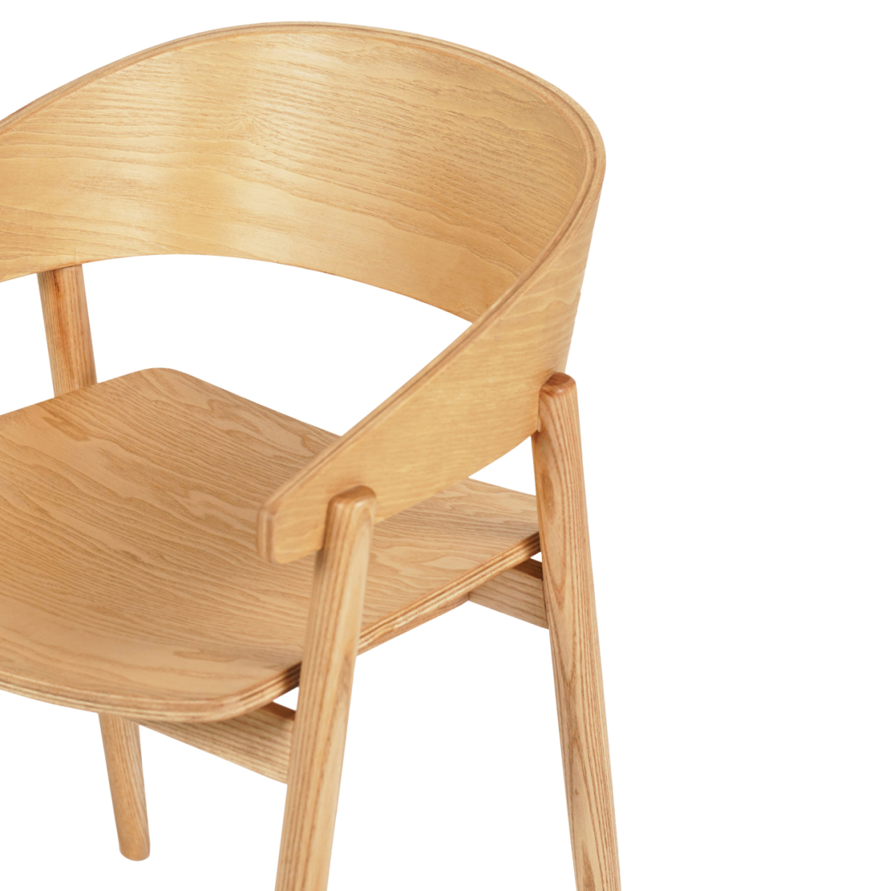 DINING CHAIR CANOP HM9950.01 ASHWOOD IN LIGHT OAK COLOR 56,5x61x74Hcm. [7]