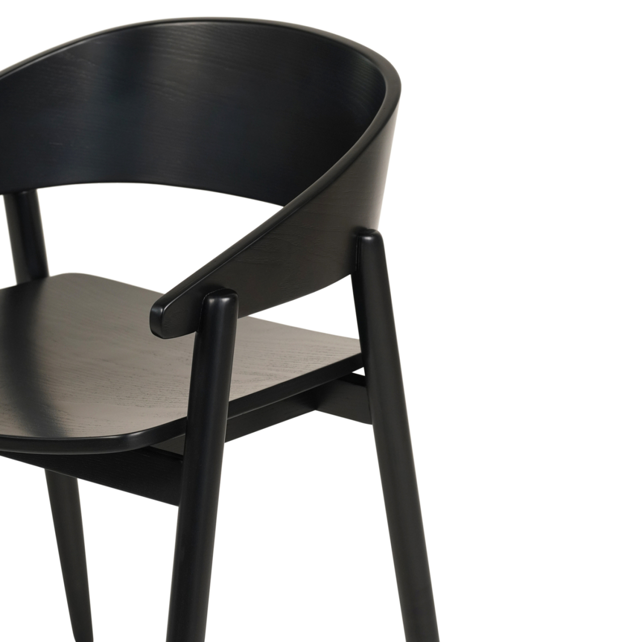 DINING CHAIR CANOP HM9950.02 ASHWOOD IN BLACK COLOR 56,5x61x74Hcm. [6]
