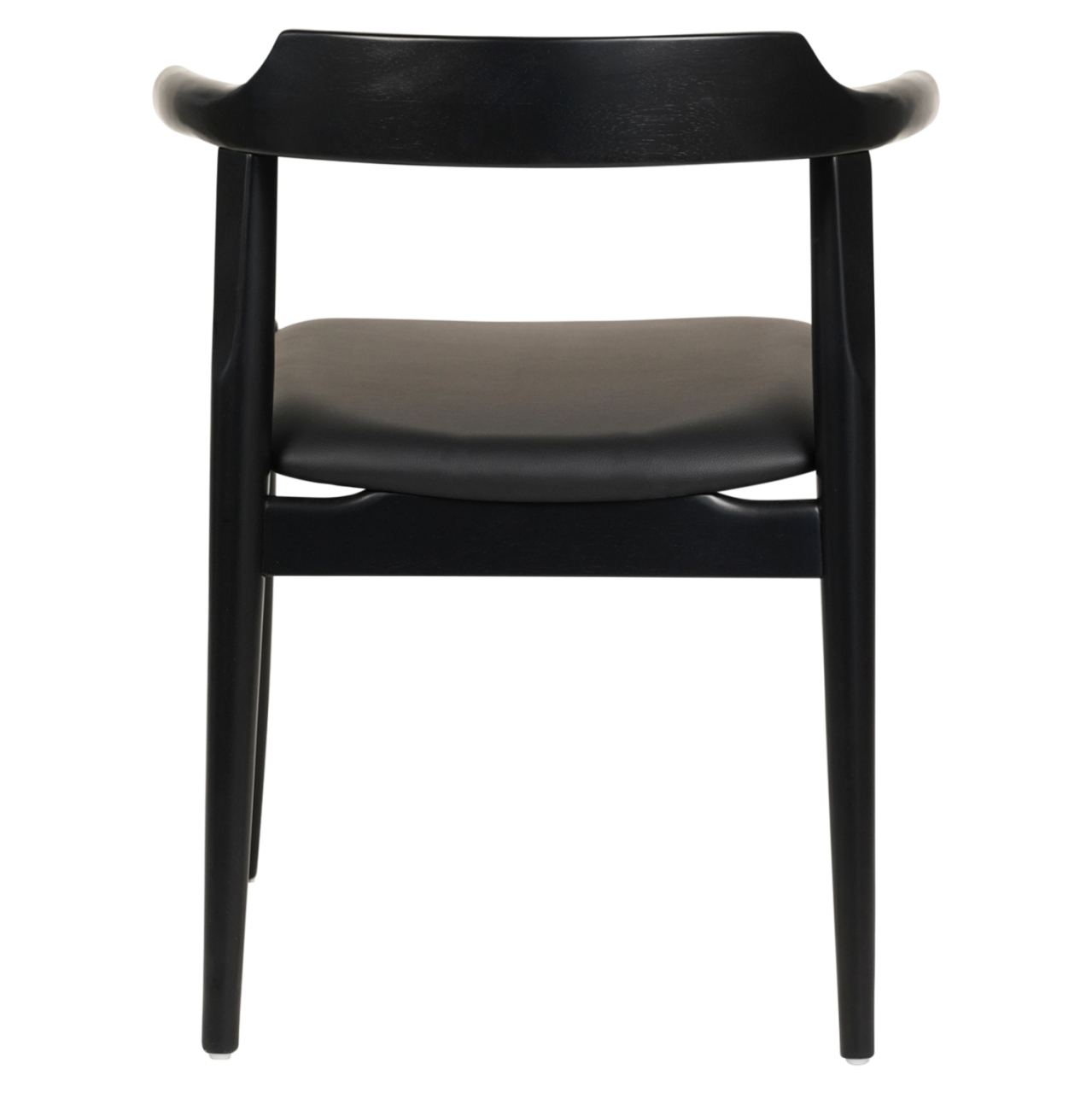 DINING CHAIR CERSEI HM9946.02 RUBBERWOOD and PU IN BLACK 57x54x74Hcm. [5]