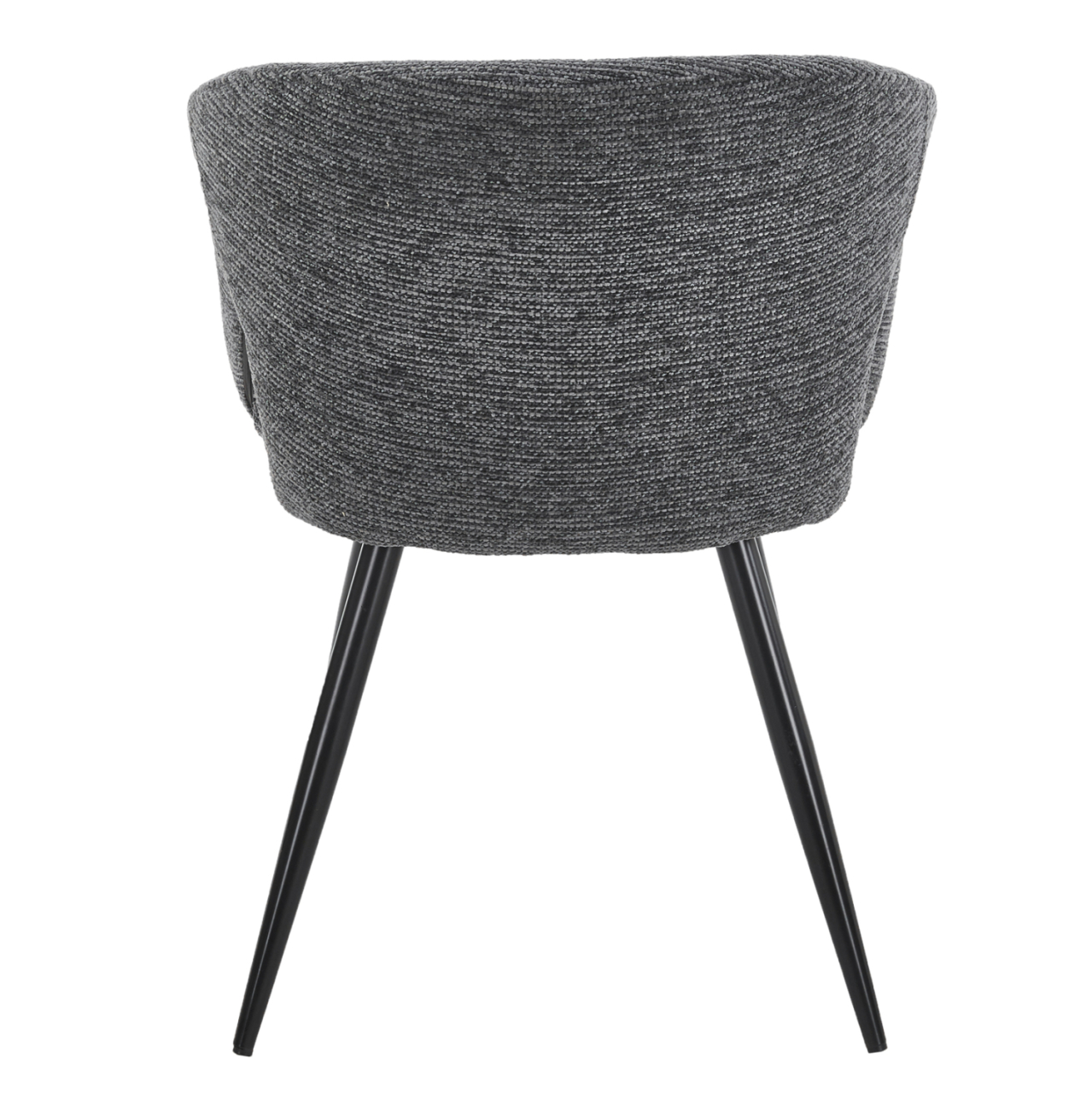 DINING CHAIR CORNEL HM18431.01 GREY FABRIC--BLACK METAL LEGS 59x56x79Hcm. [5]