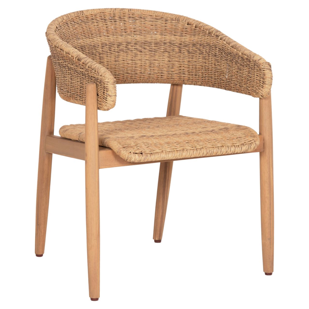 DINING CHAIR CORT HM6447 ACACIA WOOD and ROPE IN NATURAL COLORS 62x54x74Hcm. [1]