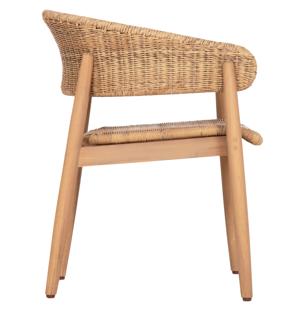 DINING CHAIR CORT HM6447 ACACIA WOOD and ROPE IN NATURAL COLORS 62x54x74Hcm. [4]