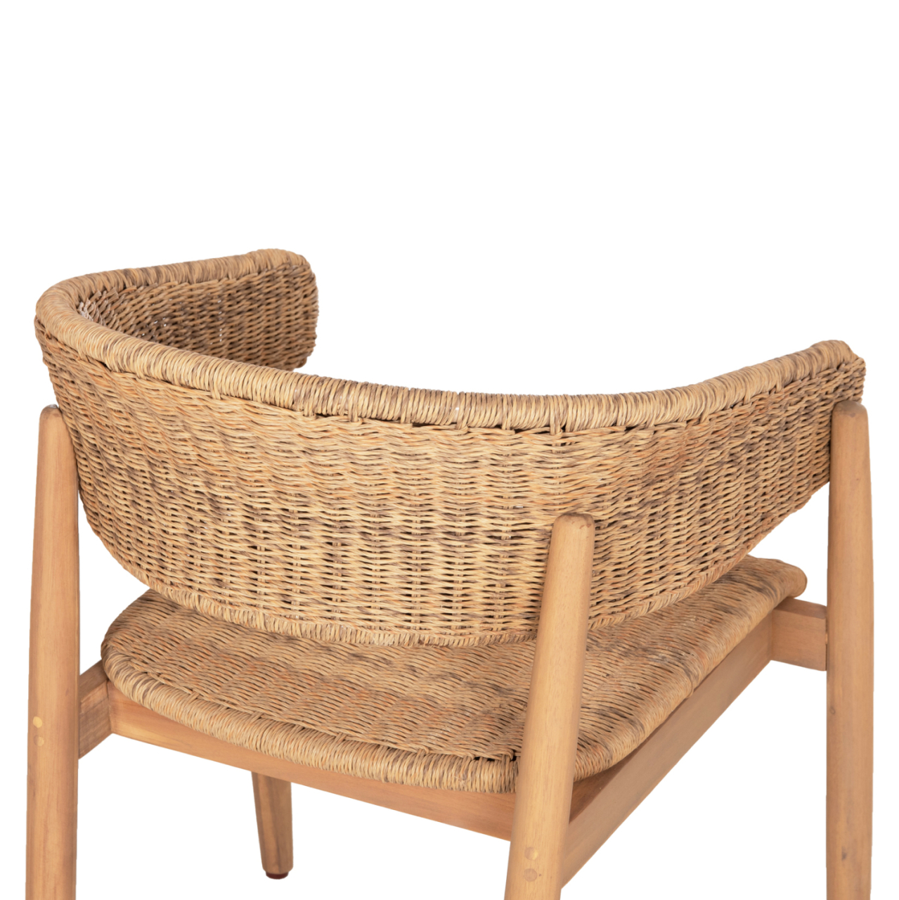DINING CHAIR CORT HM6447 ACACIA WOOD and ROPE IN NATURAL COLORS 62x54x74Hcm. [8]