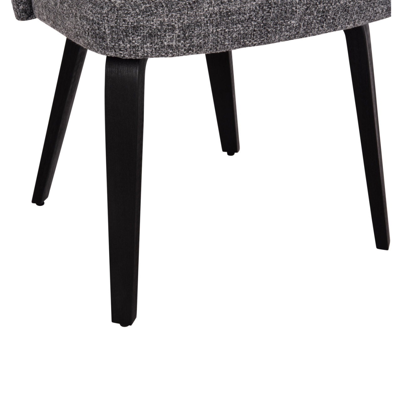 DINING CHAIR DEKKER HM18249.02 PLYWOOD IN BLACK--FABRIC IN GREY 50x60x80Hcm. [9]