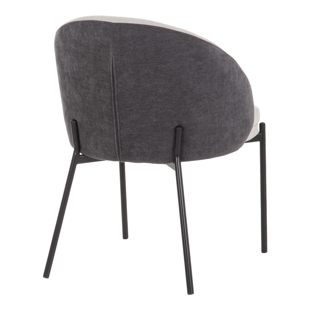 DINING CHAIR DETTON HM18426.01 GREY FABRIC-METAL BLACK LEGS 58x56x76Hcm. [6]