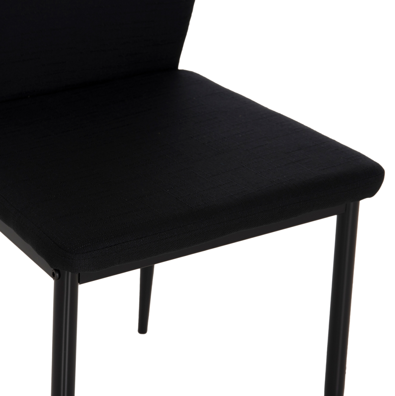 DINING CHAIR DIAZ HM18346.02 BLACK FABRIC and METAL LEGS 43x52x87Hcm. [8]