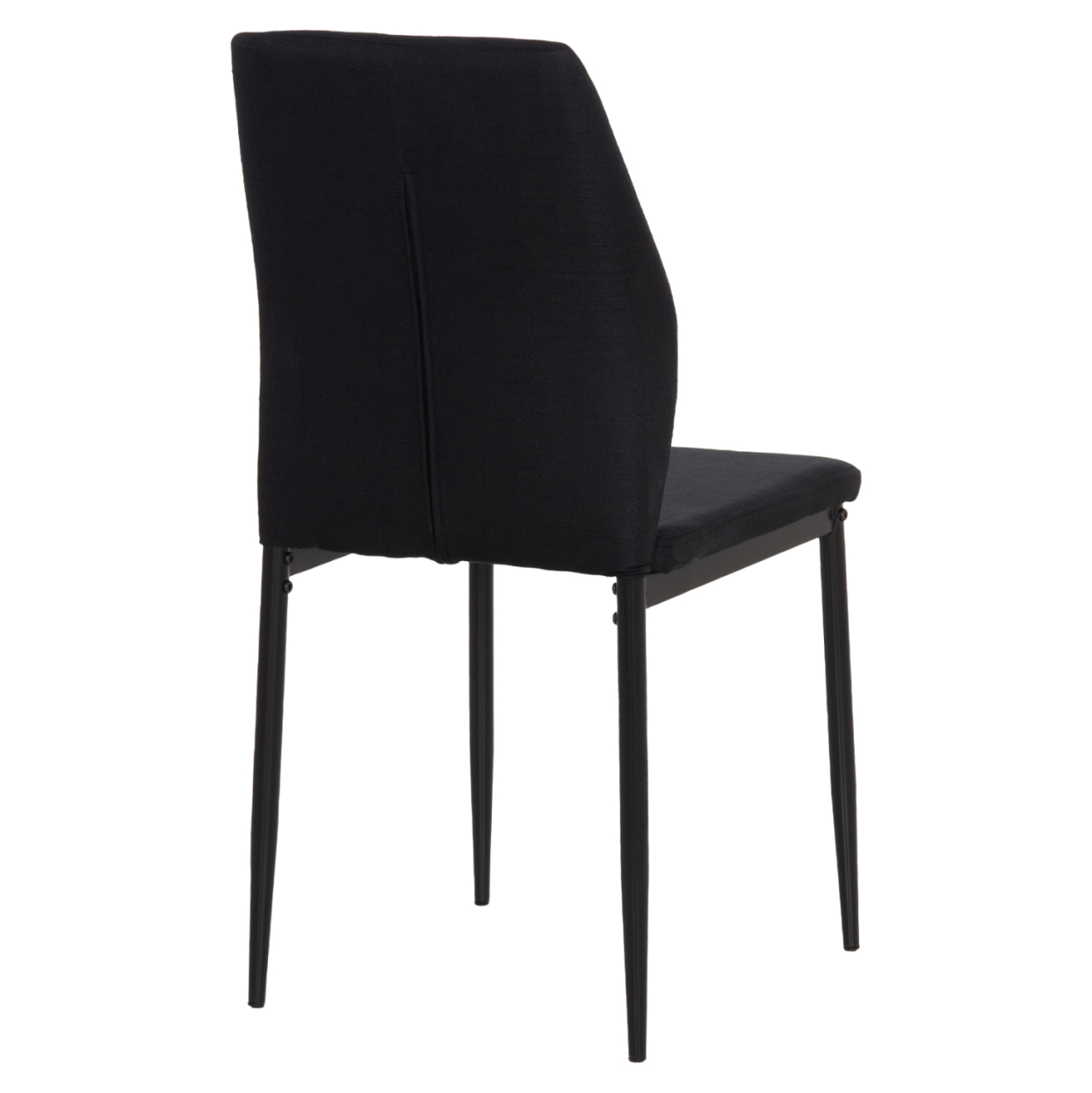 DINING CHAIR DIAZ HM18346.02 BLACK FABRIC and METAL LEGS 43x52x87Hcm. [5]