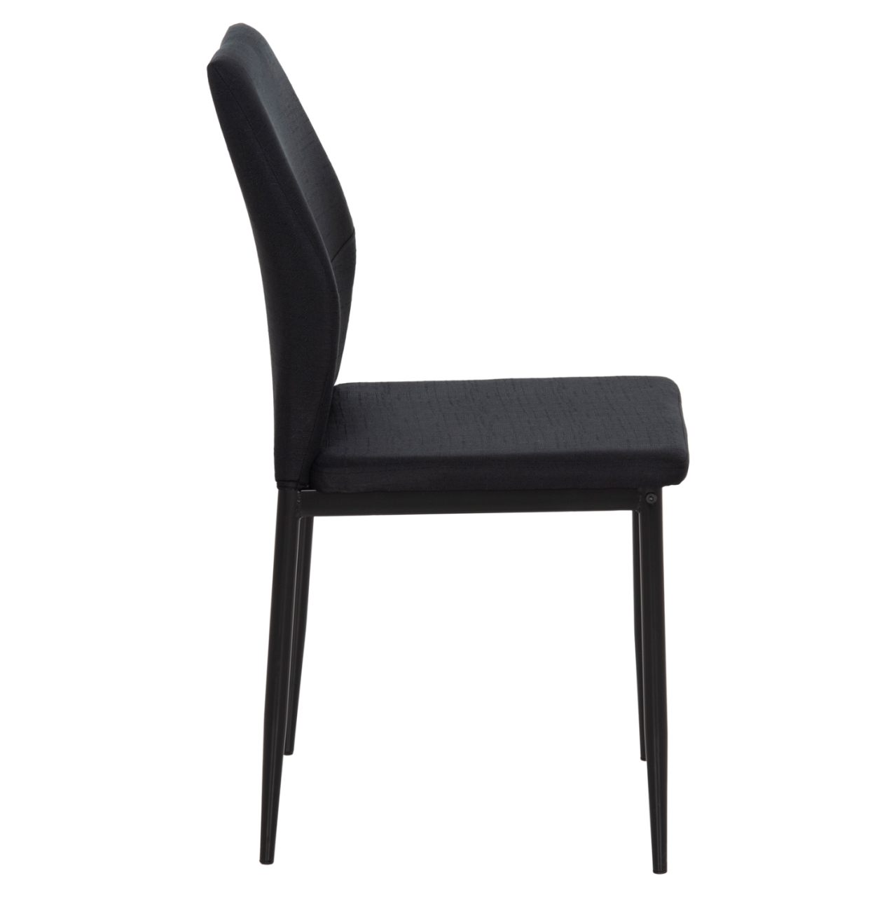 DINING CHAIR DIAZ HM18346.02 BLACK FABRIC and METAL LEGS 43x52x87Hcm. [4]