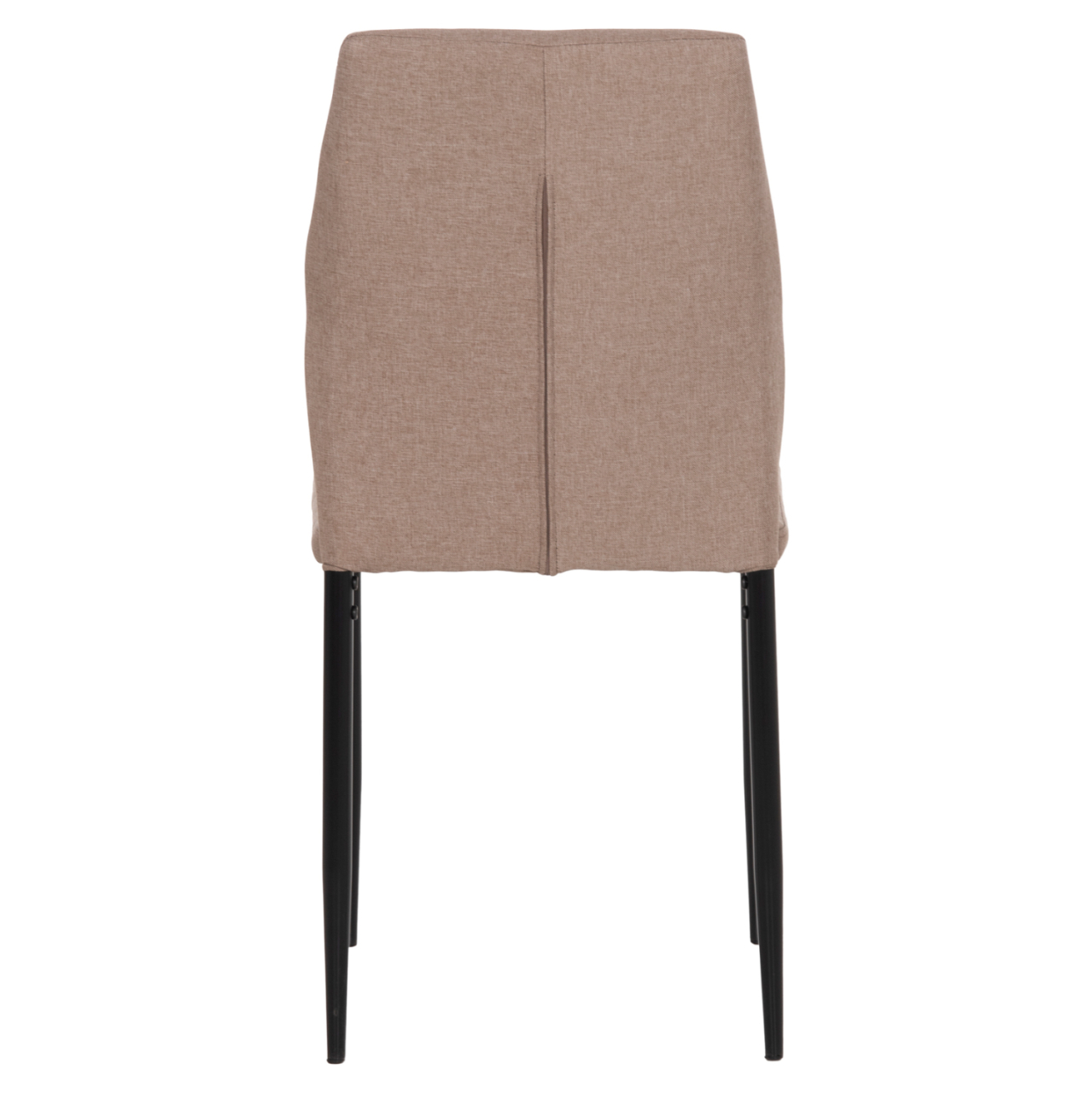 DINING CHAIR DIAZ HM18346.04 BEIGE FABRIC-METAL LEGS IN BLACK 43x52x87Hcm. [6]
