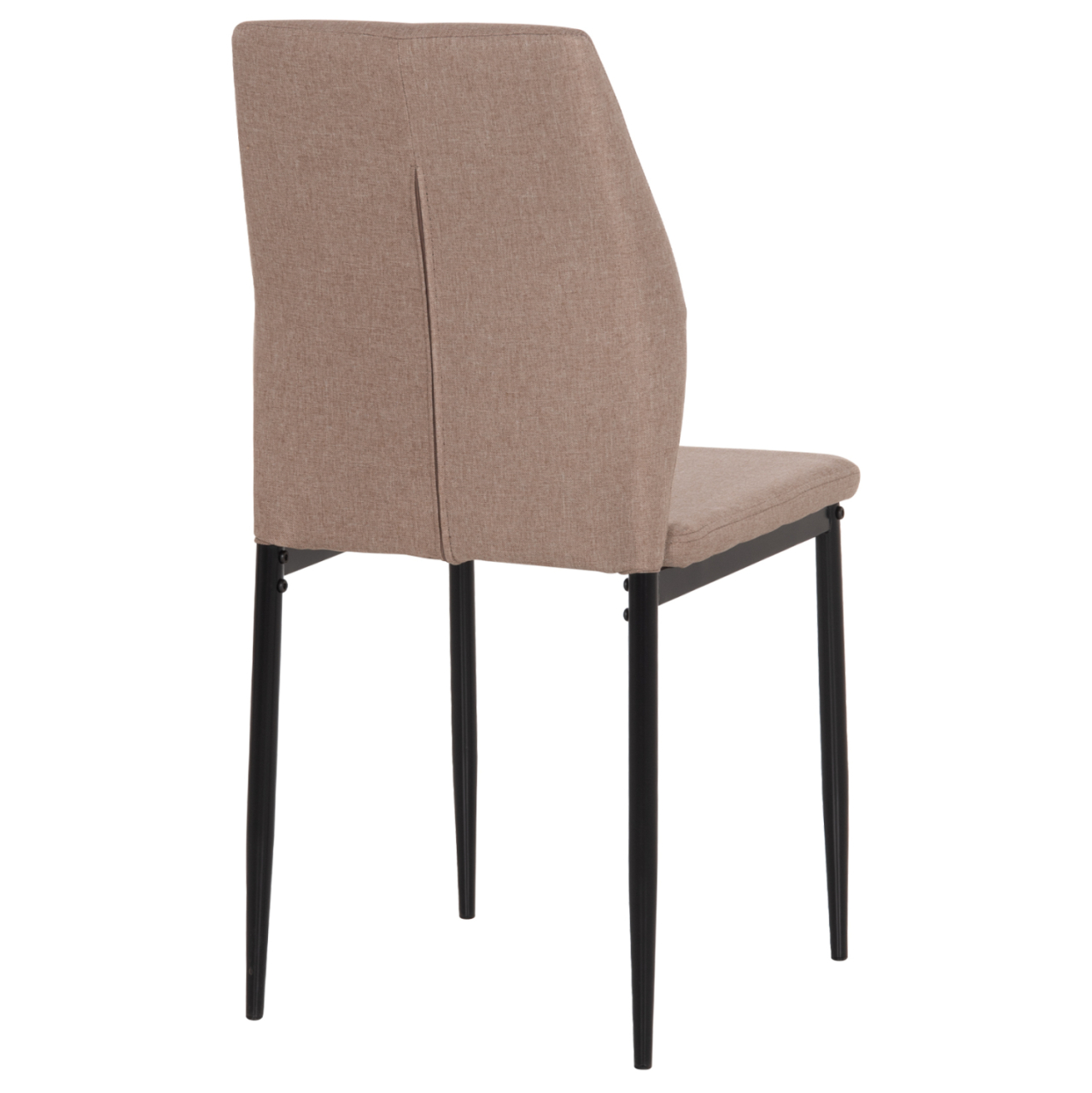 DINING CHAIR DIAZ HM18346.04 BEIGE FABRIC-METAL LEGS IN BLACK 43x52x87Hcm. [5]