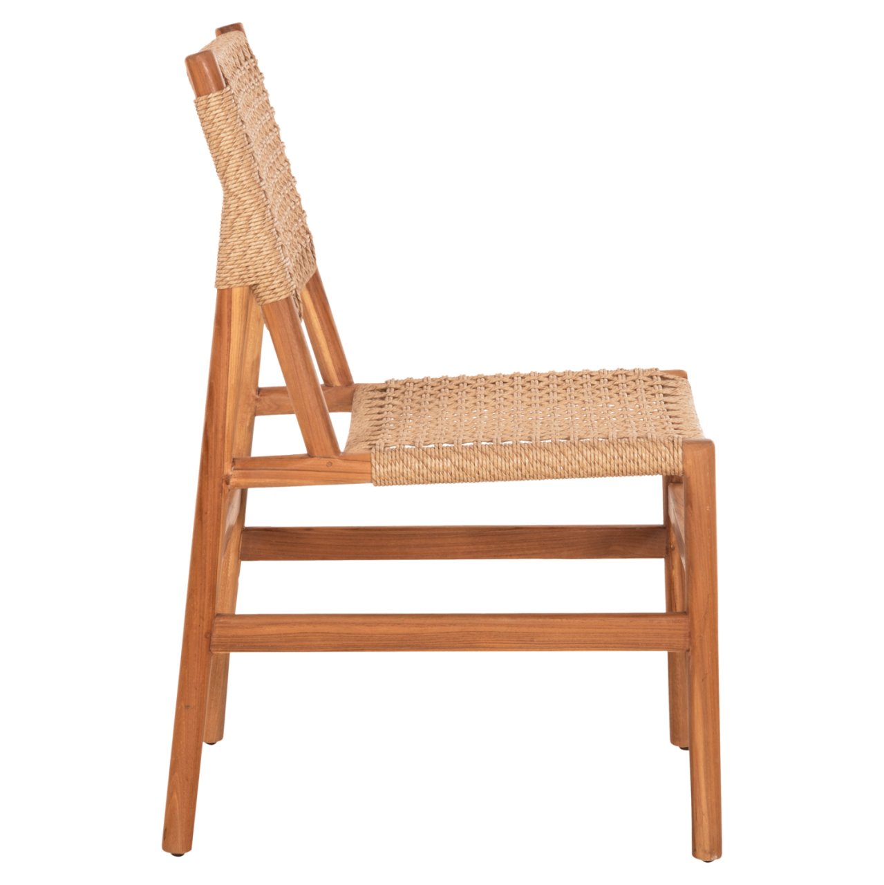 DINING CHAIR DINIZ HM6554 TEAK WOOD IN NATURAL COLOR--SYNTHETIC ROPE 48x60x84Hcm. [4]