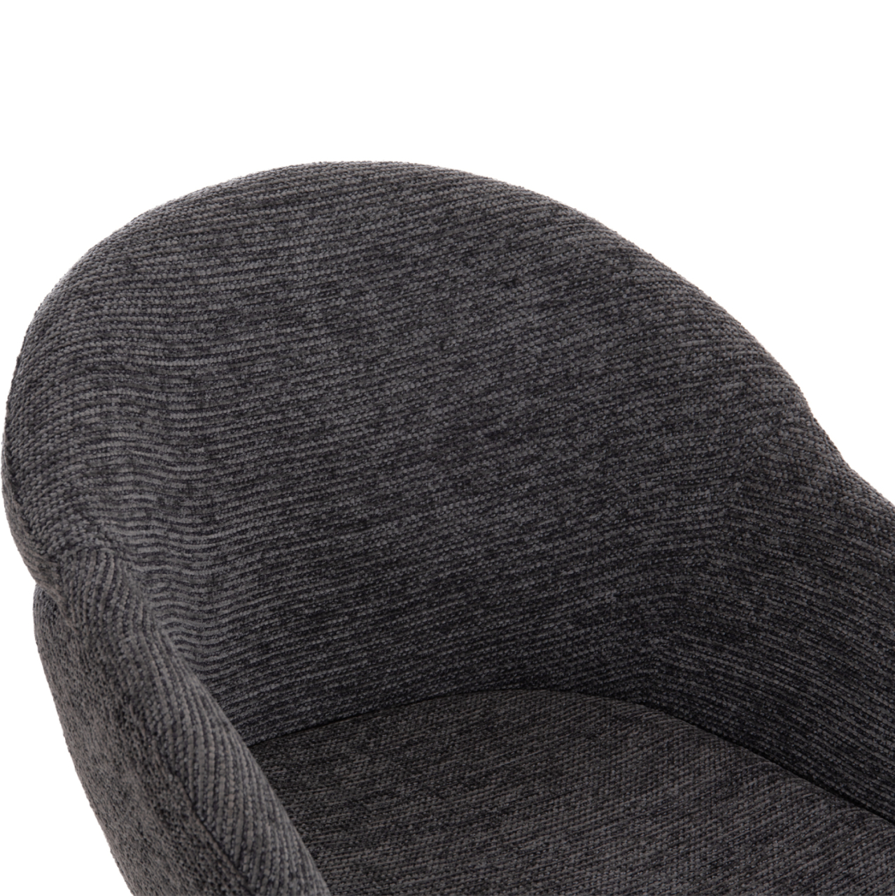 DINING CHAIR DRENNY HM18424.01 GREY FABRIC-METAL BLACK LEGS 62x63x85Hcm. [7]
