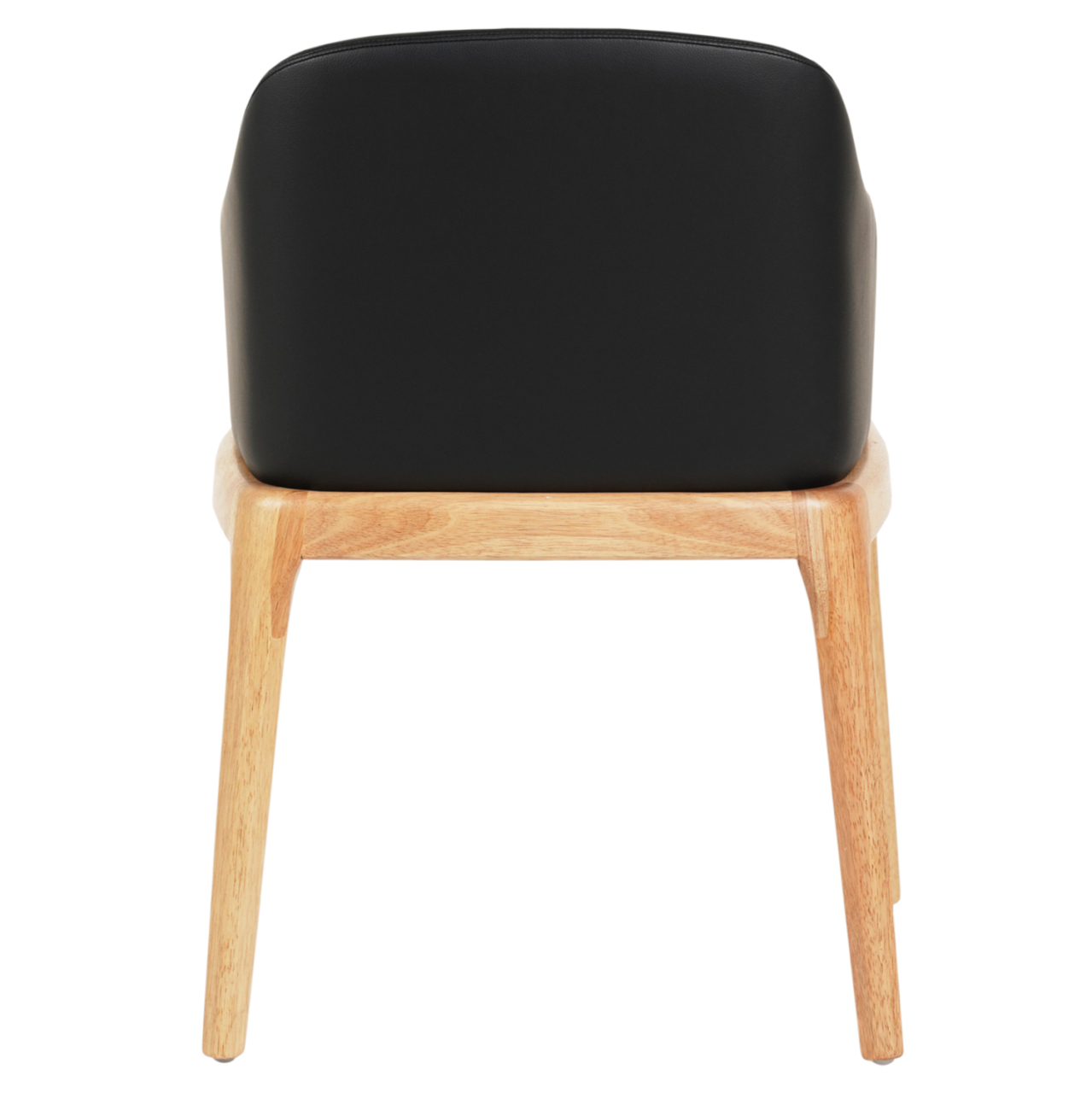 DINING CHAIR FURLAN ΗΜ9949.01 RUBBERWOOD IN OAK-BLACK PU 54,5x58x78Hcm. [5]
