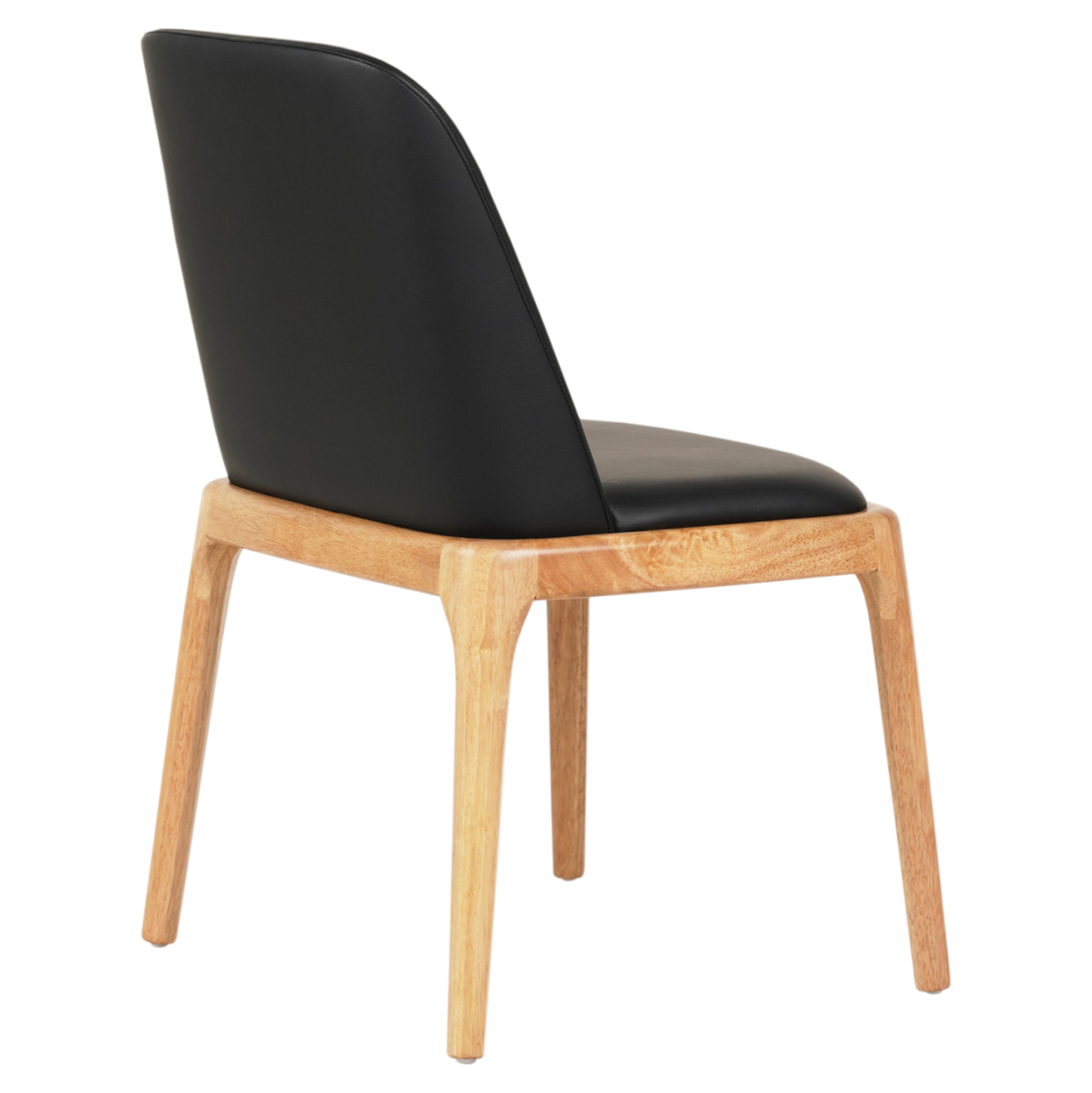 DINING CHAIR FURLAN HM9944.01 RUBBERWOOD-BLACK PU 54,5x58x86Hcm. [4]