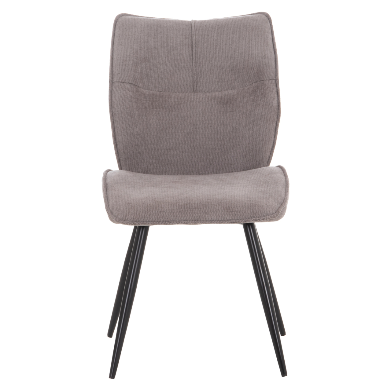 DINING CHAIR GAFF HM18425.01 LIGHT GREY FABRIC-METAL BLACK LEGS 49x63x90Hcm. [3]