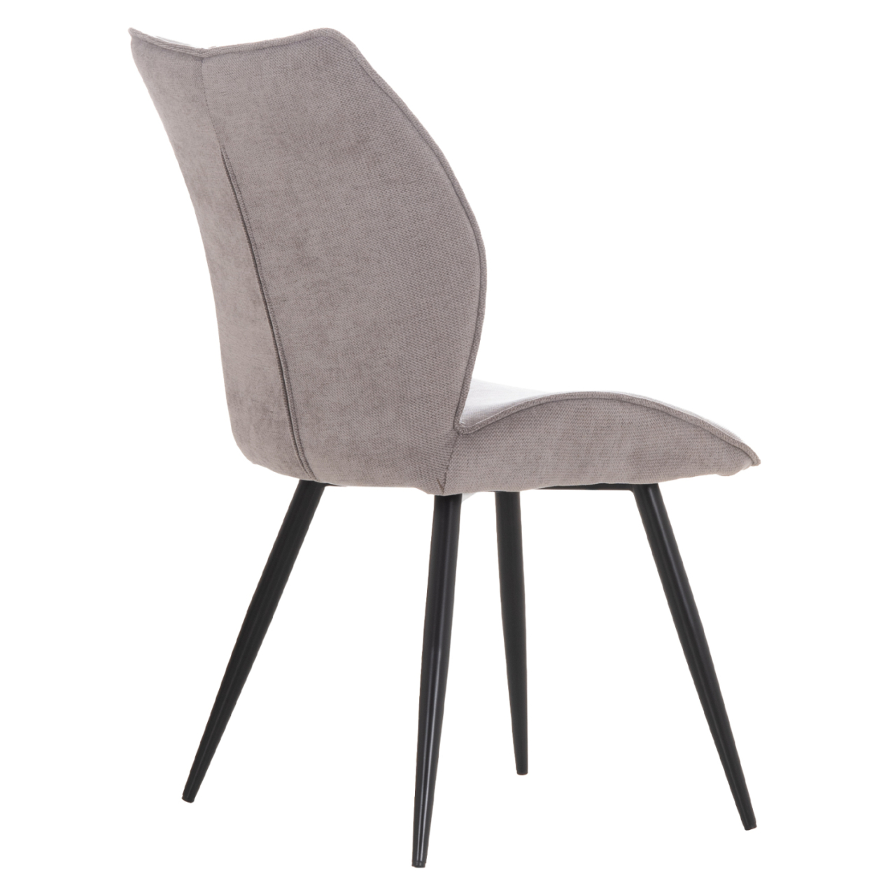 DINING CHAIR GAFF HM18425.01 LIGHT GREY FABRIC-METAL BLACK LEGS 49x63x90Hcm. [5]