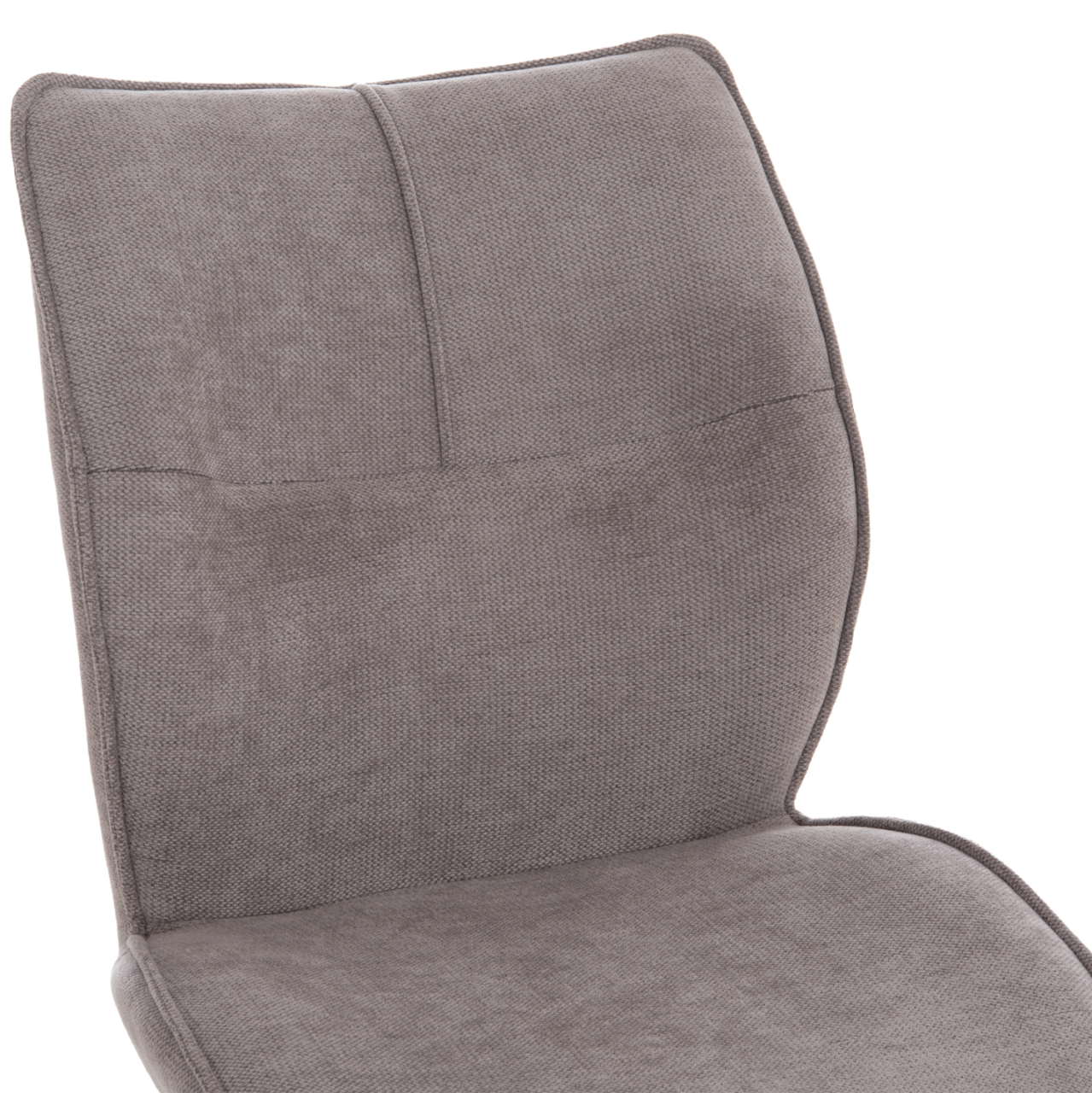 DINING CHAIR GAFF HM18425.01 LIGHT GREY FABRIC-METAL BLACK LEGS 49x63x90Hcm. [8]