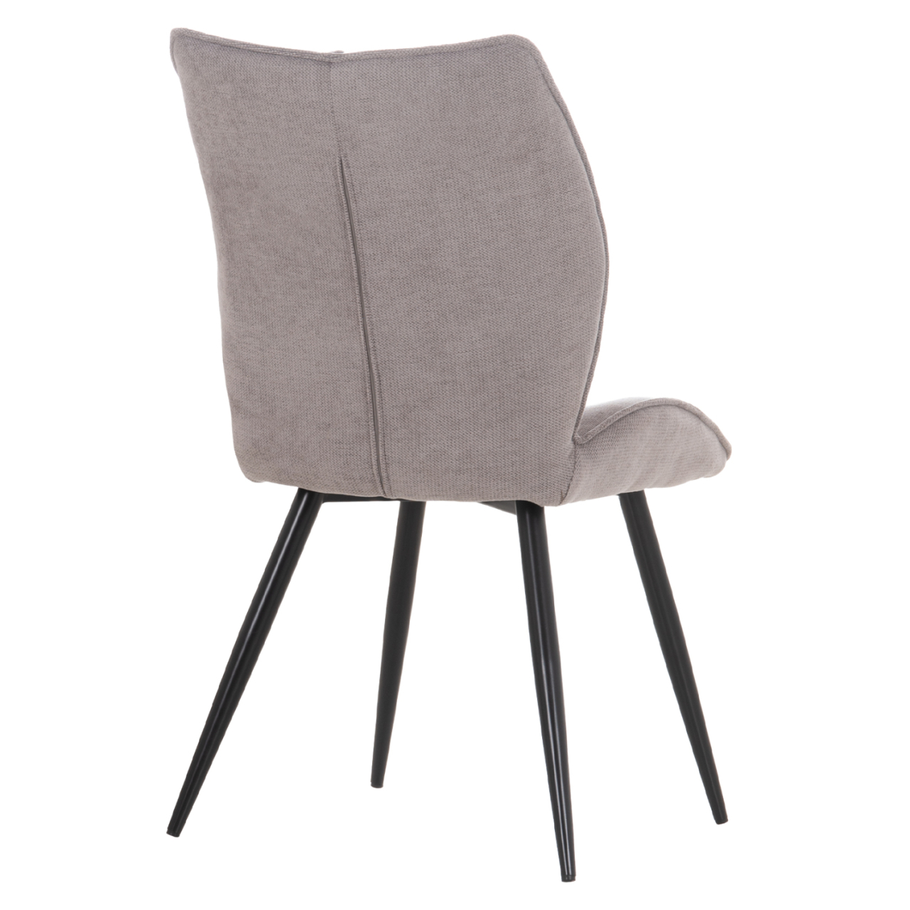 DINING CHAIR GAFF HM18425.01 LIGHT GREY FABRIC-METAL BLACK LEGS 49x63x90Hcm. [6]