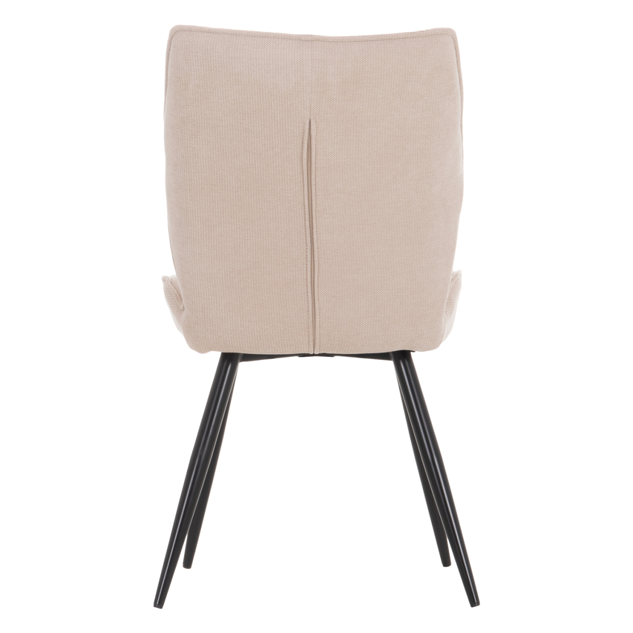 DINING CHAIR GAFF HM18425.02 BEIGE FABRIC-METAL BLACK LEGS 49x63x90Hcm. [7]