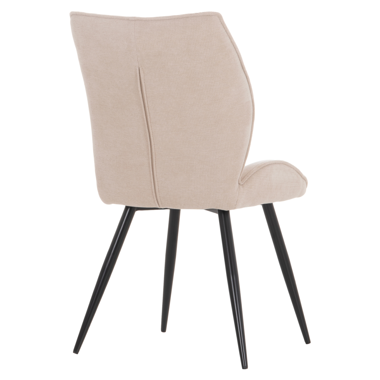 DINING CHAIR GAFF HM18425.02 BEIGE FABRIC-METAL BLACK LEGS 49x63x90Hcm. [6]