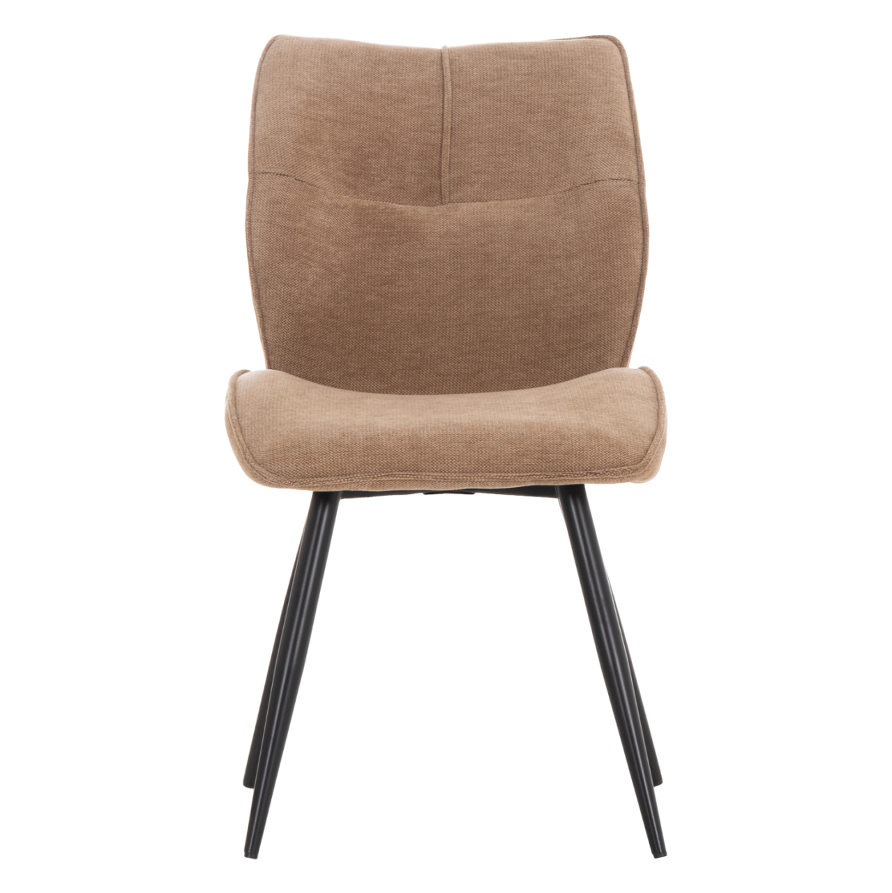 DINING CHAIR GAFF HM18425.03 TAUPE FABRIC-METAL BLACK LEGS 49x63x90Hcm. [3]