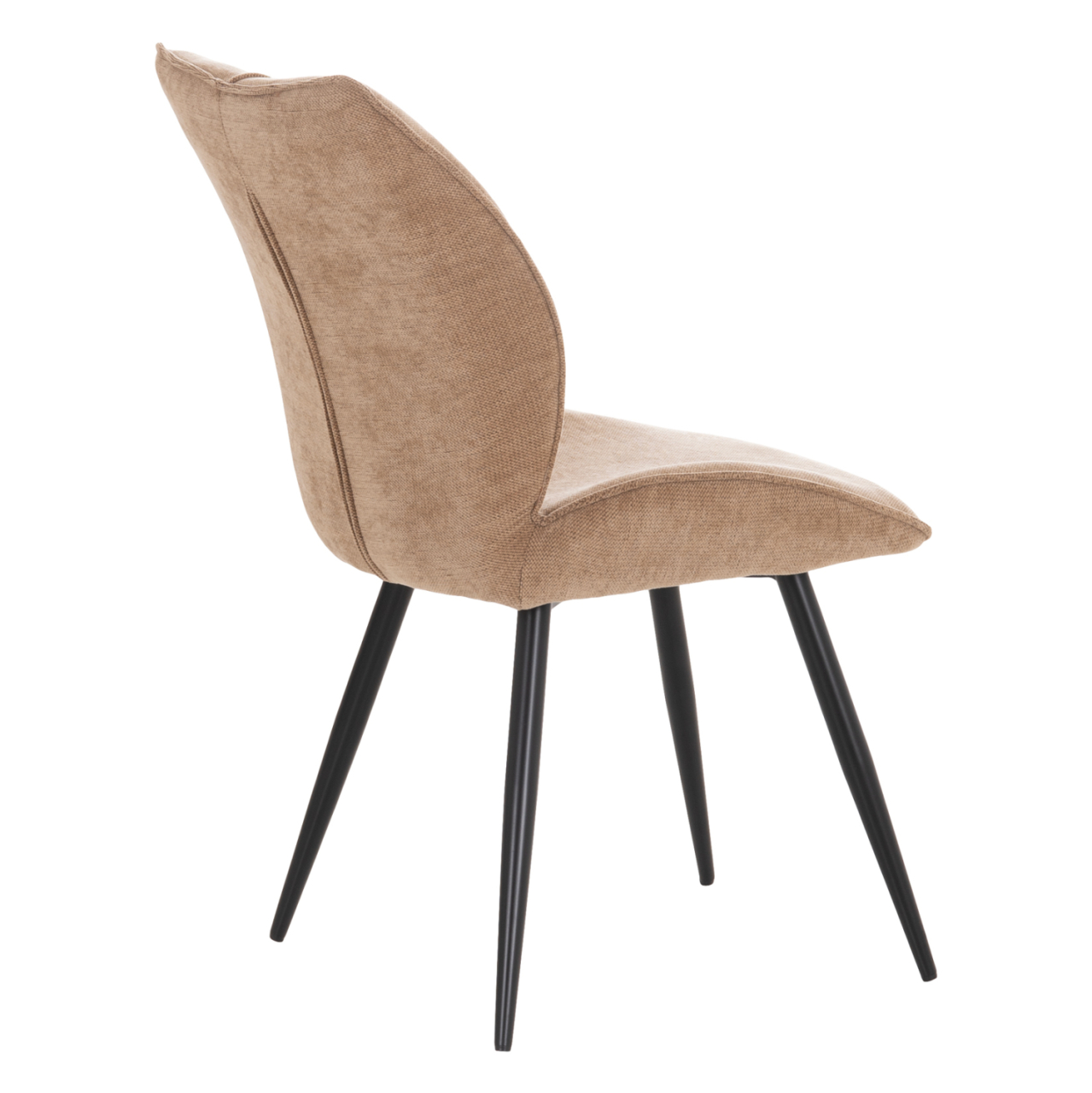 DINING CHAIR GAFF HM18425.03 TAUPE FABRIC-METAL BLACK LEGS 49x63x90Hcm. [5]