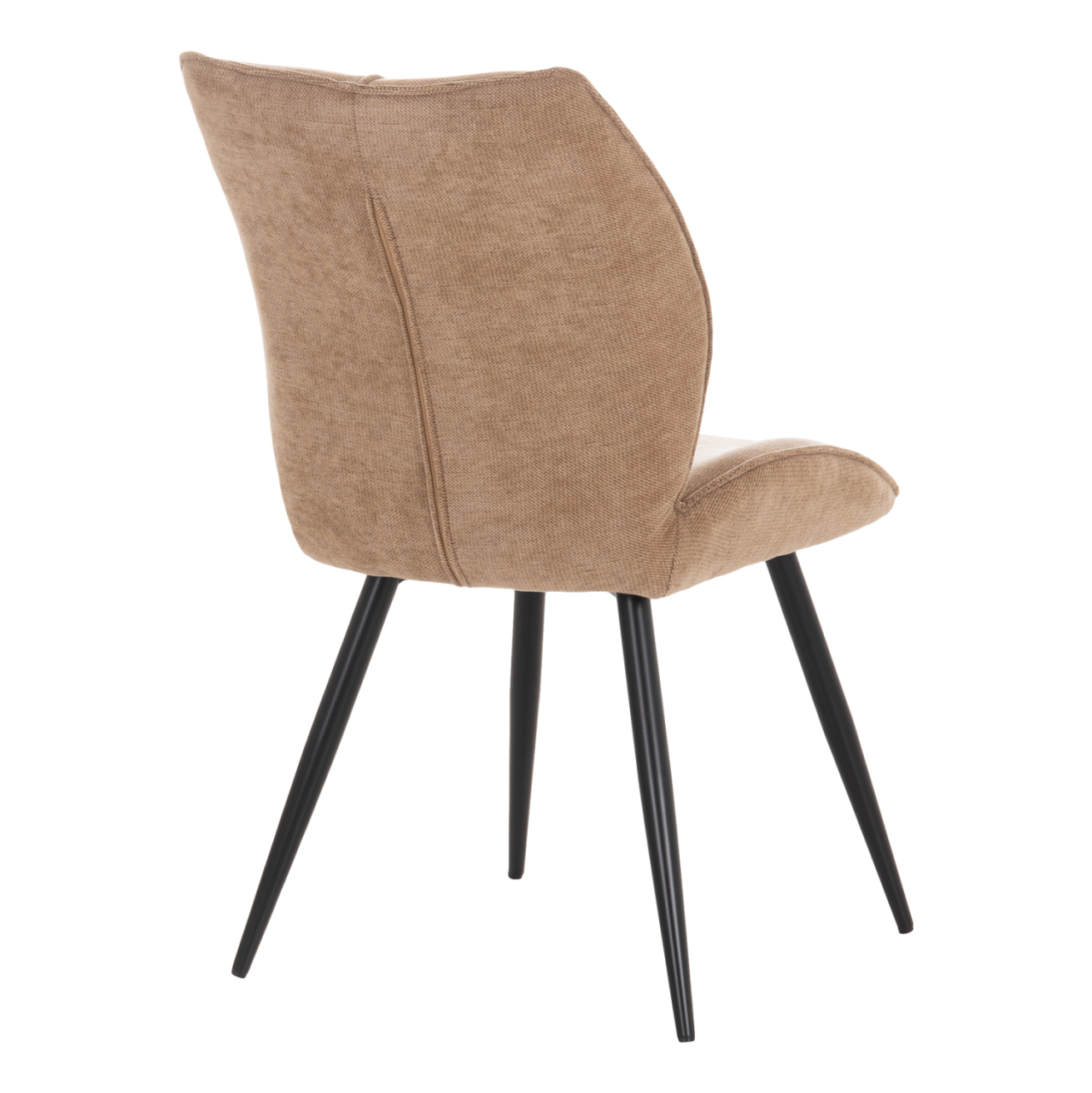 DINING CHAIR GAFF HM18425.03 TAUPE FABRIC-METAL BLACK LEGS 49x63x90Hcm. [6]