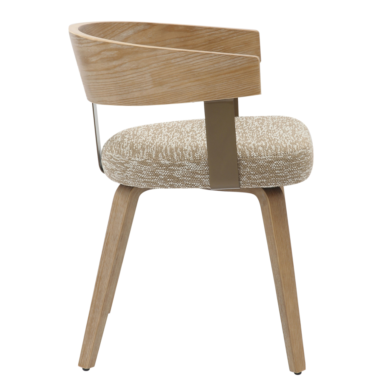 DINING CHAIR GALLEY HM9981.01 PLYWOOD FRAME AND LEGS-BEIGE FABRIC 55,5x53,5x70Hcm. [4]