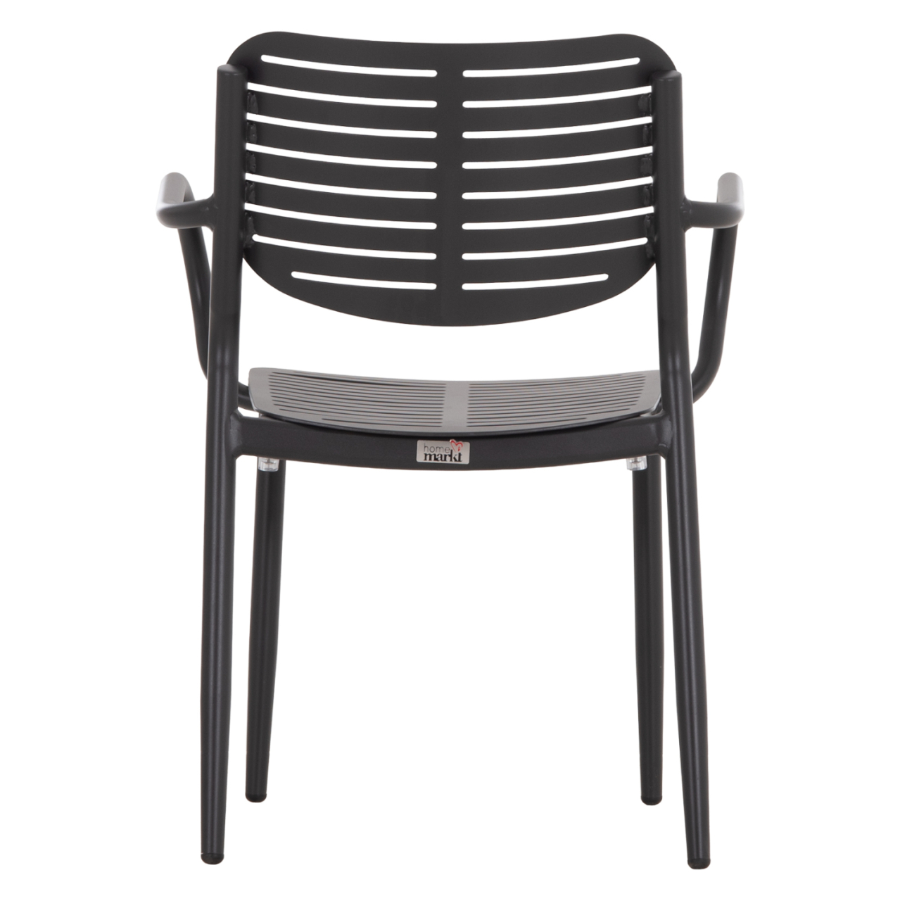 DINING CHAIR HILLIARD HM6644.01 ALUMINUM IN CHARCOAL COLOR 58x52x78Hcm. [6]