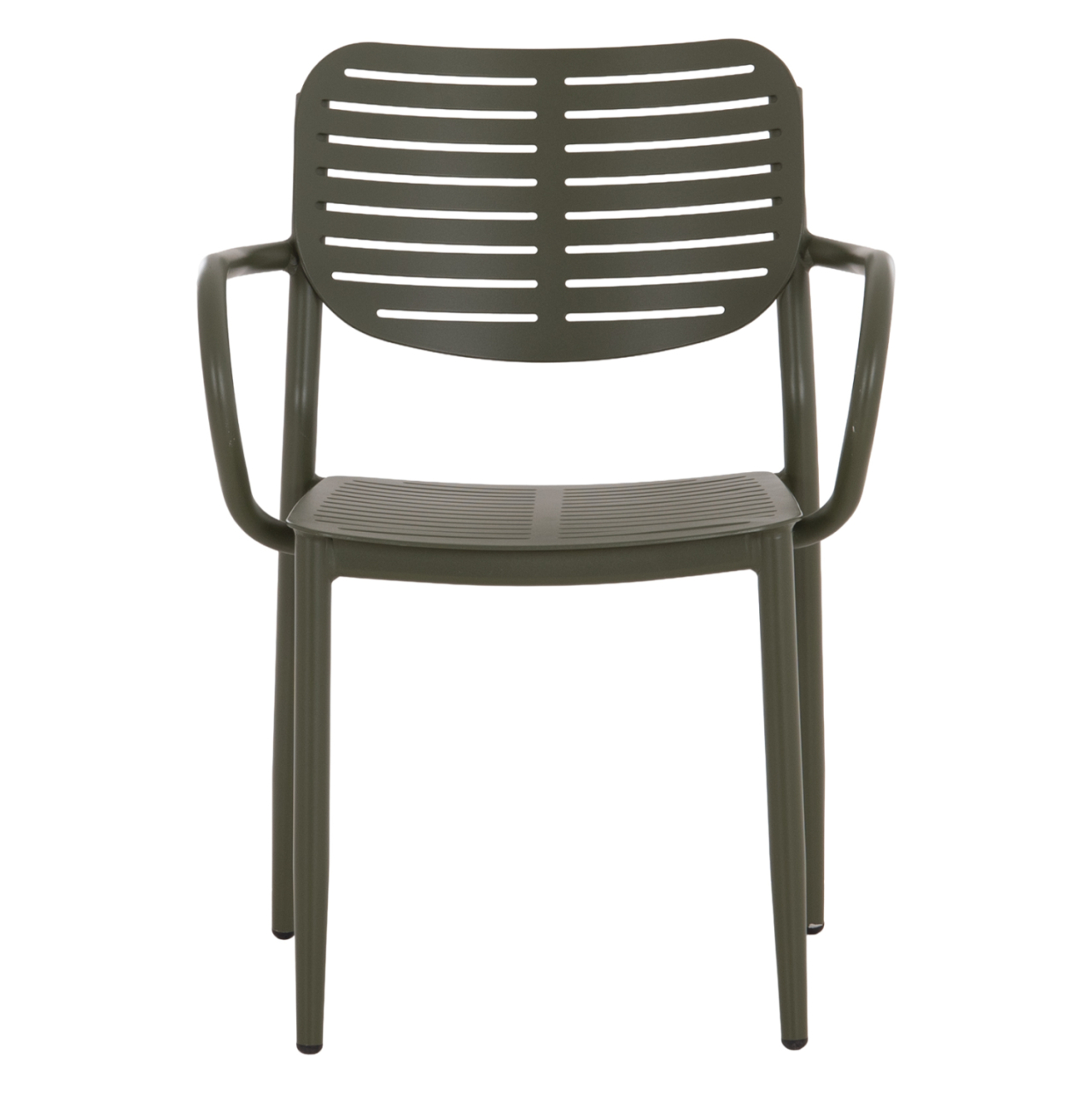 DINING CHAIR HILLIARD HM6644.07 ALUMINUM IN OLIVE GREEN COLOR 58x52x78Hcm. [3]