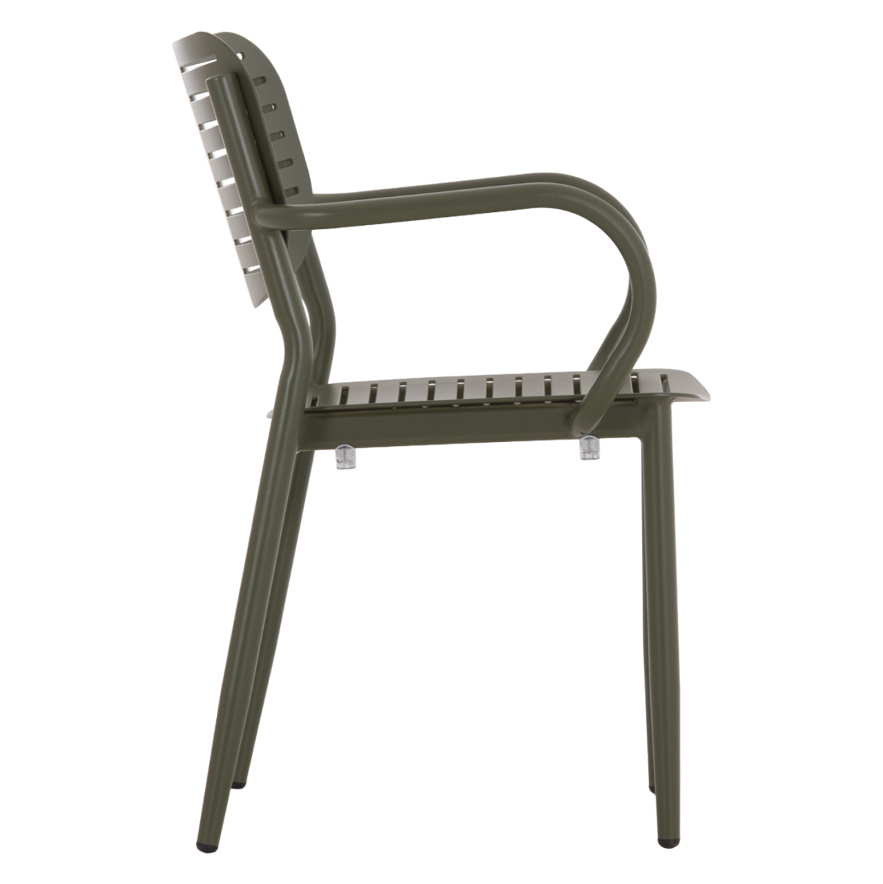 DINING CHAIR HILLIARD HM6644.07 ALUMINUM IN OLIVE GREEN COLOR 58x52x78Hcm. [4]