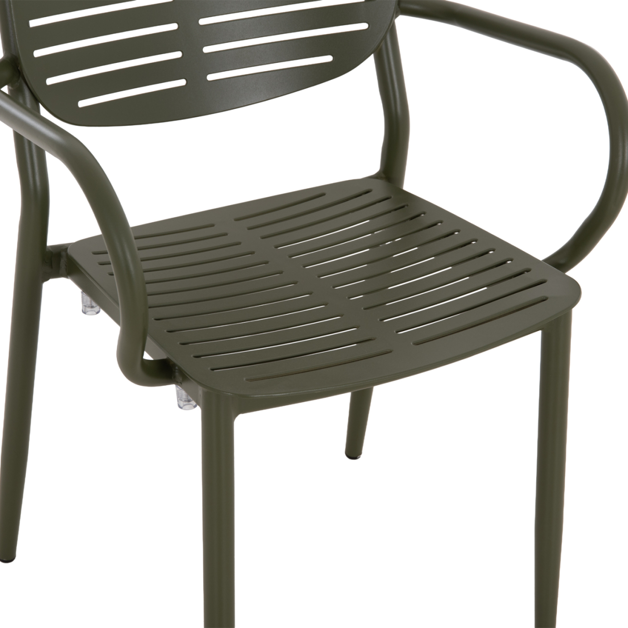 DINING CHAIR HILLIARD HM6644.07 ALUMINUM IN OLIVE GREEN COLOR 58x52x78Hcm. [8]