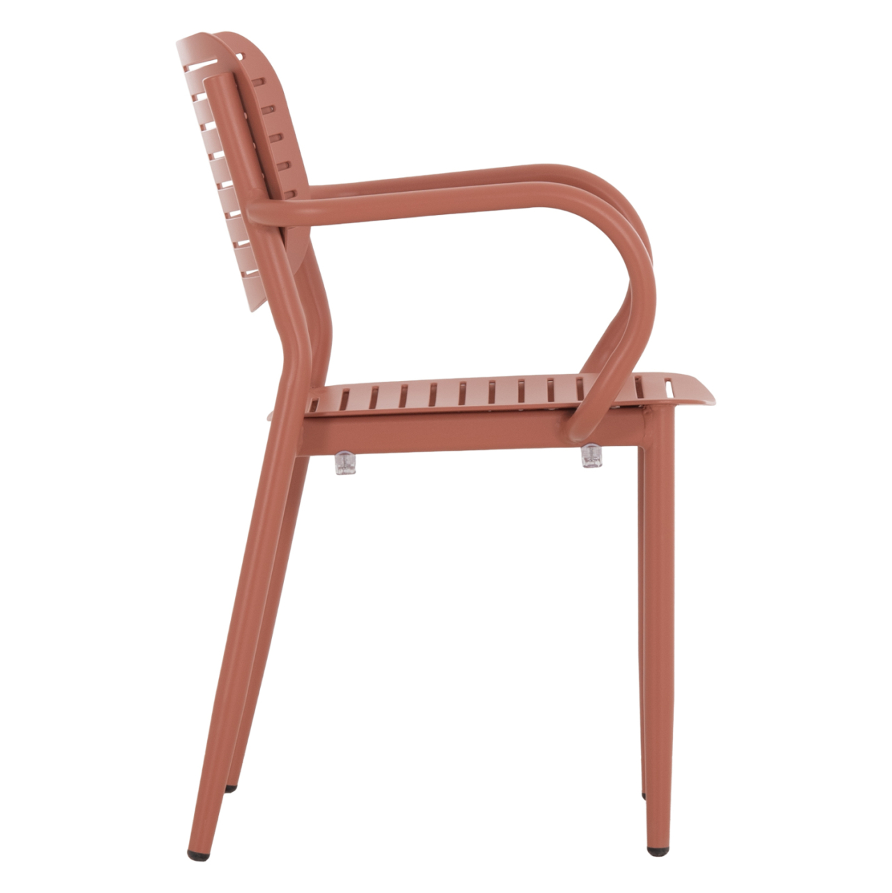 DINING CHAIR HILLIARD HM6644.08 ALUMINUM IN TERRACOTTA COLOR 58x52x78Hcm. [4]