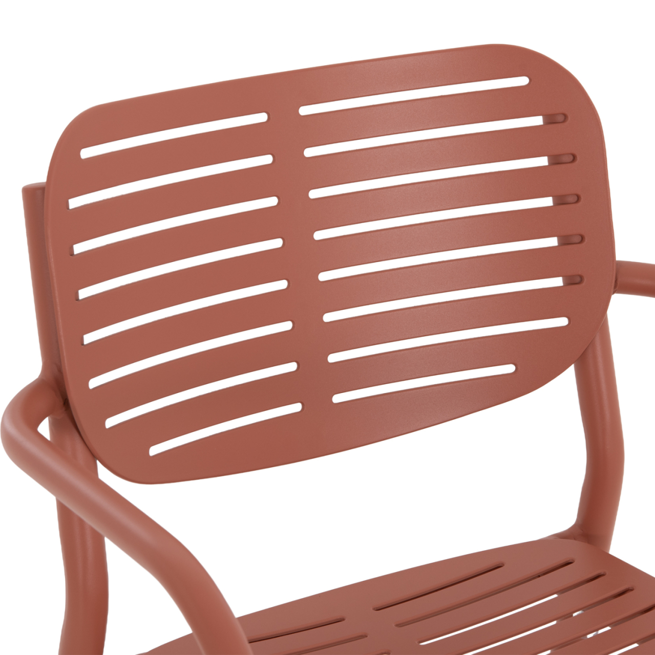 DINING CHAIR HILLIARD HM6644.08 ALUMINUM IN TERRACOTTA COLOR 58x52x78Hcm. [7]