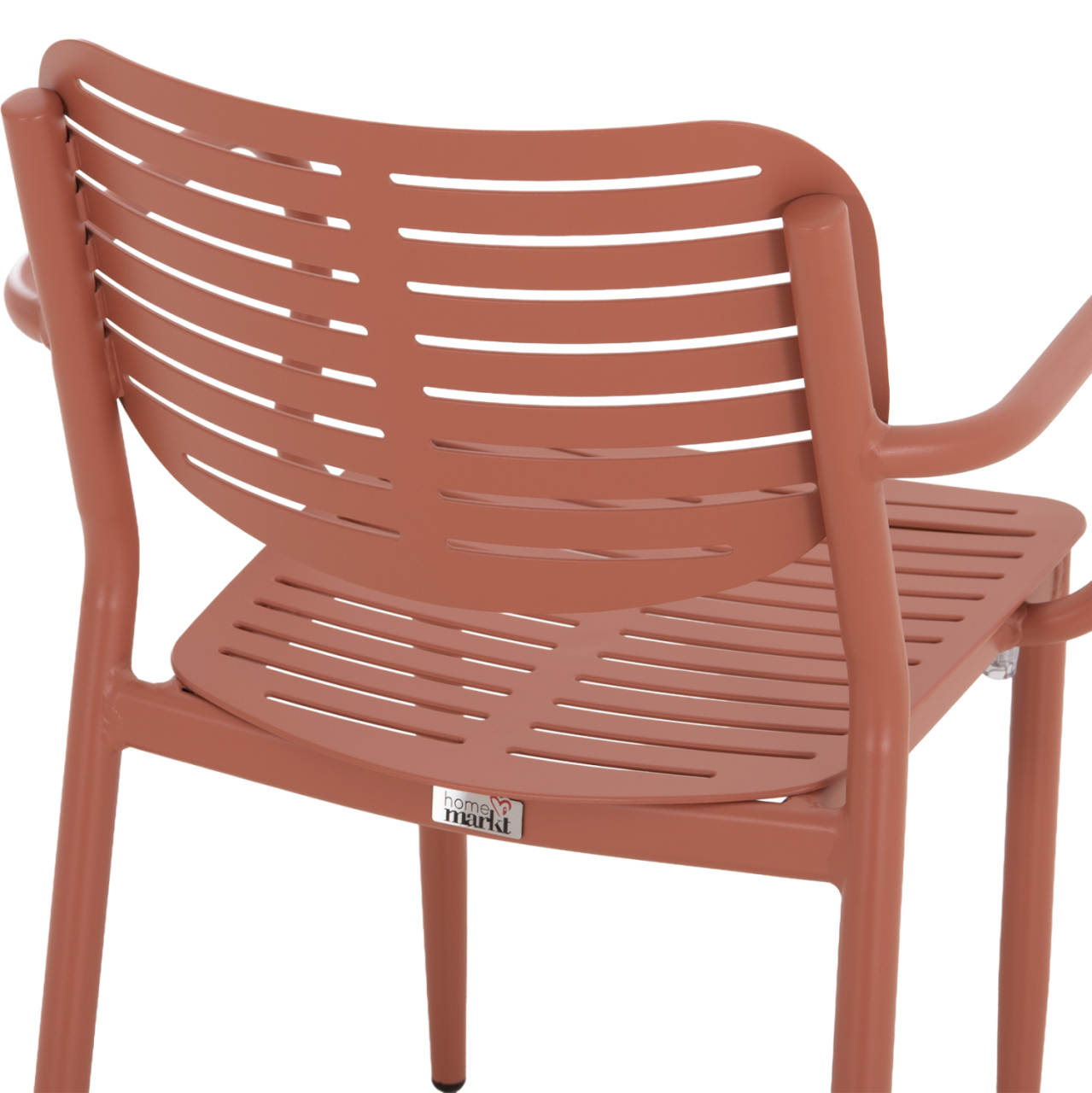 DINING CHAIR HILLIARD HM6644.08 ALUMINUM IN TERRACOTTA COLOR 58x52x78Hcm. [10]