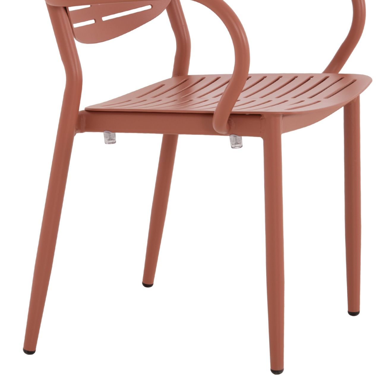 DINING CHAIR HILLIARD HM6644.08 ALUMINUM IN TERRACOTTA COLOR 58x52x78Hcm. [9]
