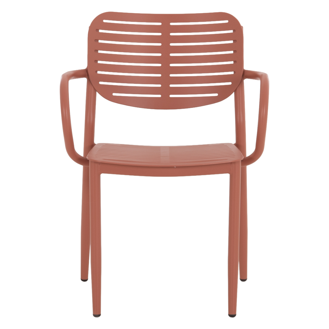 DINING CHAIR HILLIARD HM6644.08 ALUMINUM IN TERRACOTTA COLOR 58x52x78Hcm. [3]