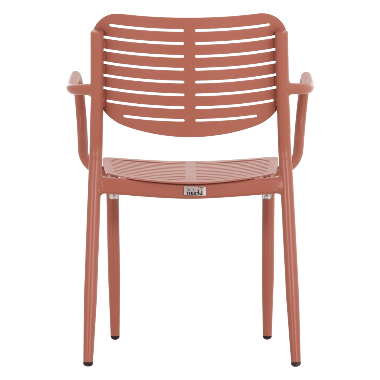 DINING CHAIR HILLIARD HM6644.08 ALUMINUM IN TERRACOTTA COLOR 58x52x78Hcm. [6]