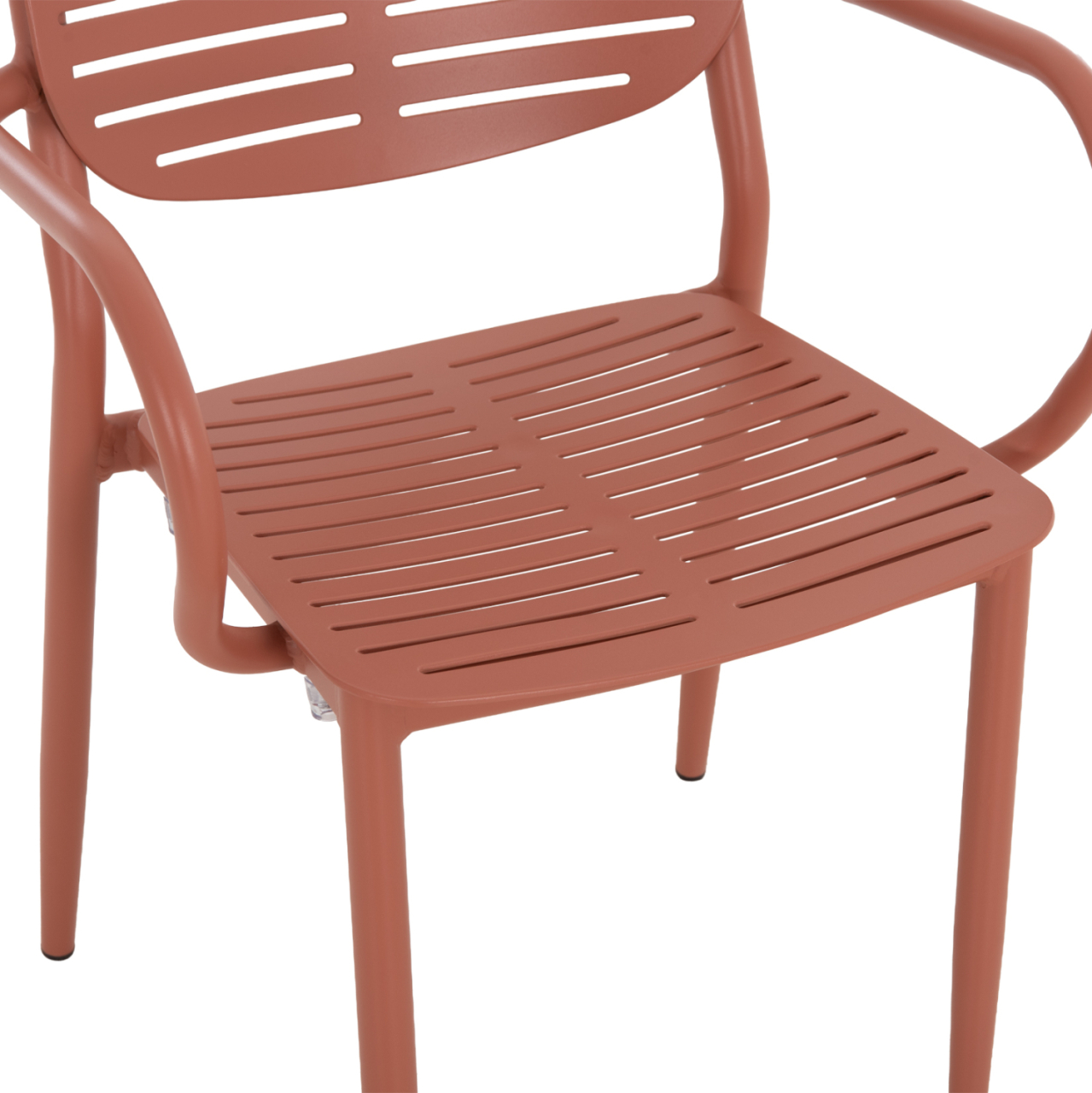DINING CHAIR HILLIARD HM6644.08 ALUMINUM IN TERRACOTTA COLOR 58x52x78Hcm. [8]