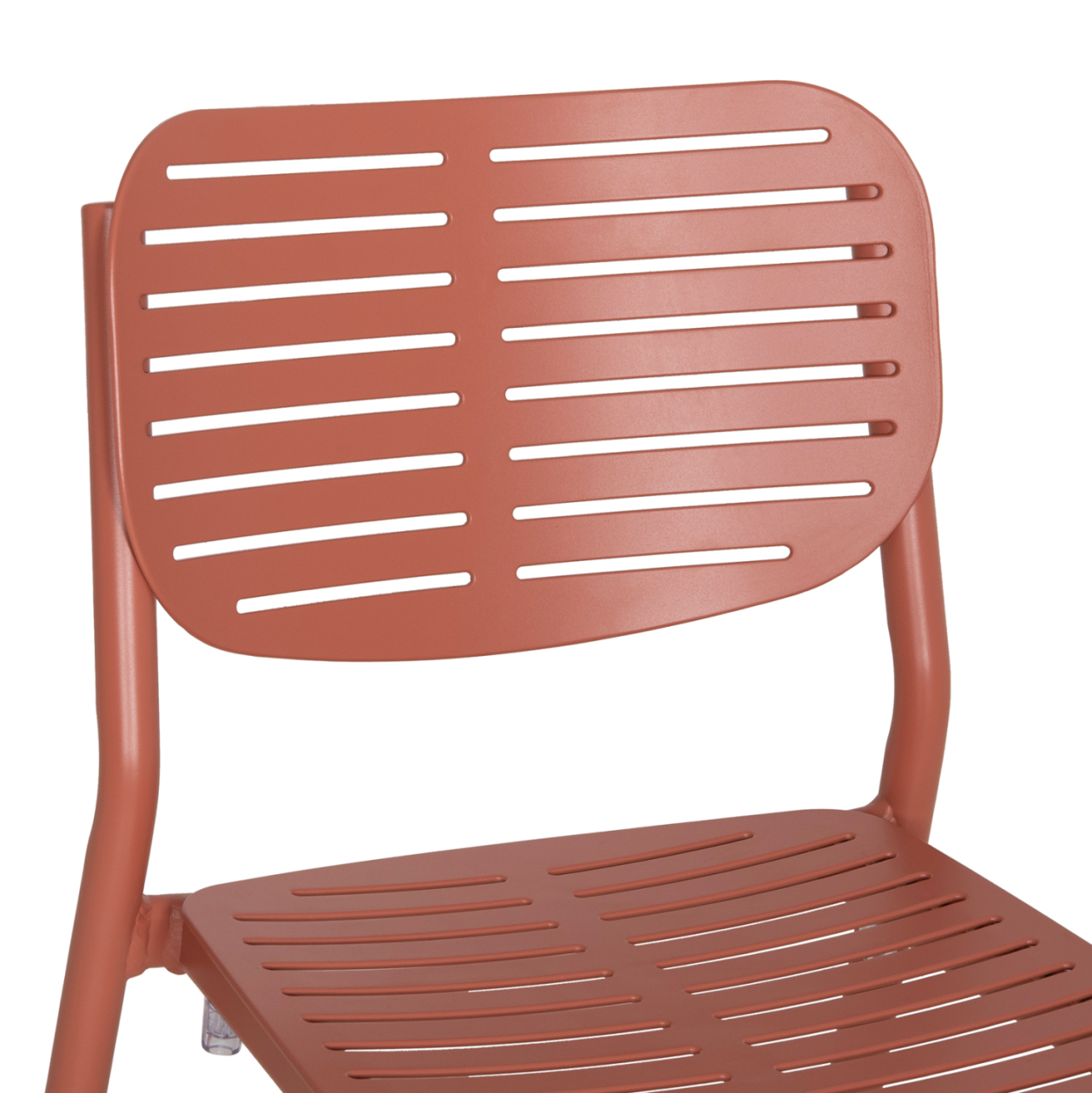 DINING CHAIR HILLIARD HM6645.08 ALUMINUM IN TERRACOTTA COLOR 46x54x78Hcm [7]