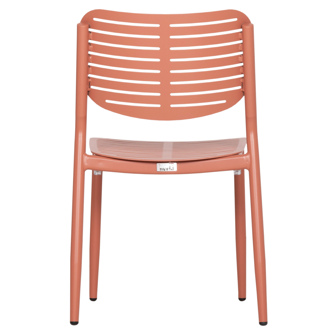DINING CHAIR HILLIARD HM6645.08 ALUMINUM IN TERRACOTTA COLOR 46x54x78Hcm [6]