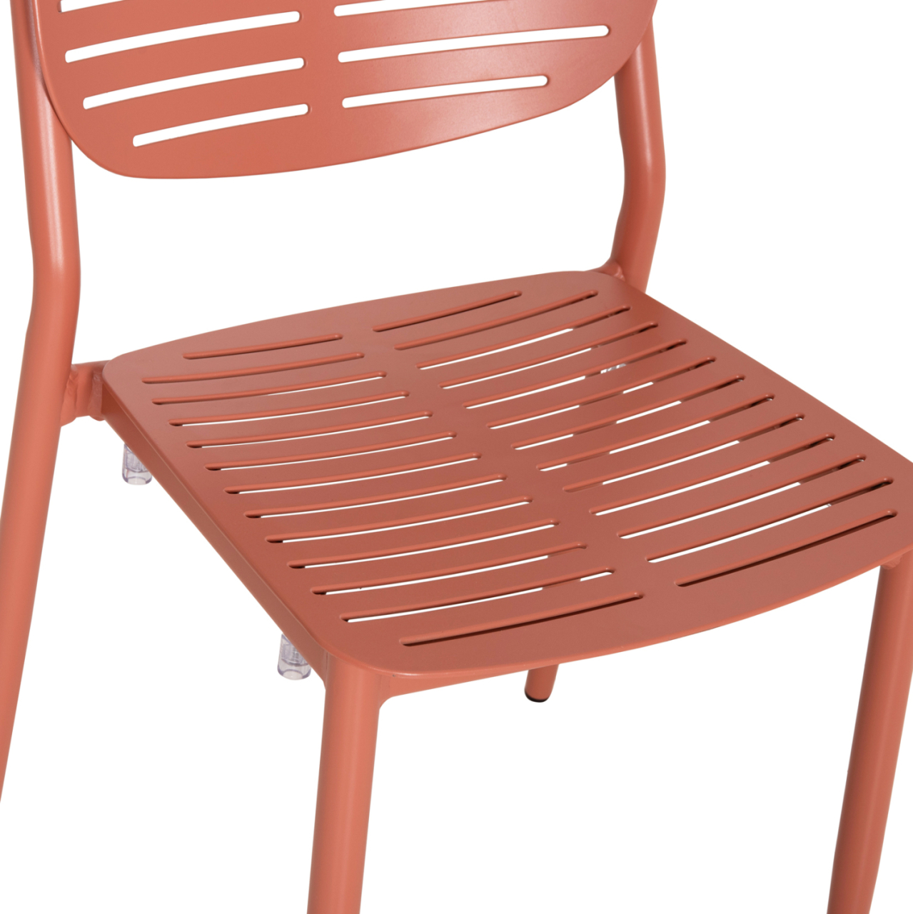 DINING CHAIR HILLIARD HM6645.08 ALUMINUM IN TERRACOTTA COLOR 46x54x78Hcm [8]