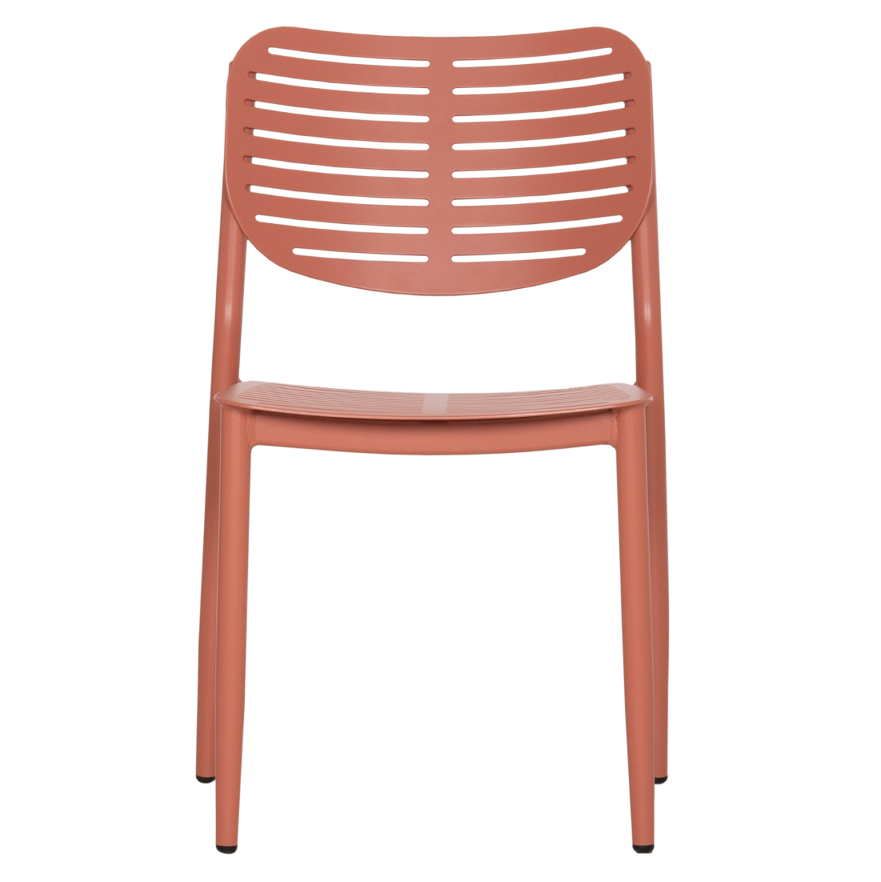 DINING CHAIR HILLIARD HM6645.08 ALUMINUM IN TERRACOTTA COLOR 46x54x78Hcm [3]
