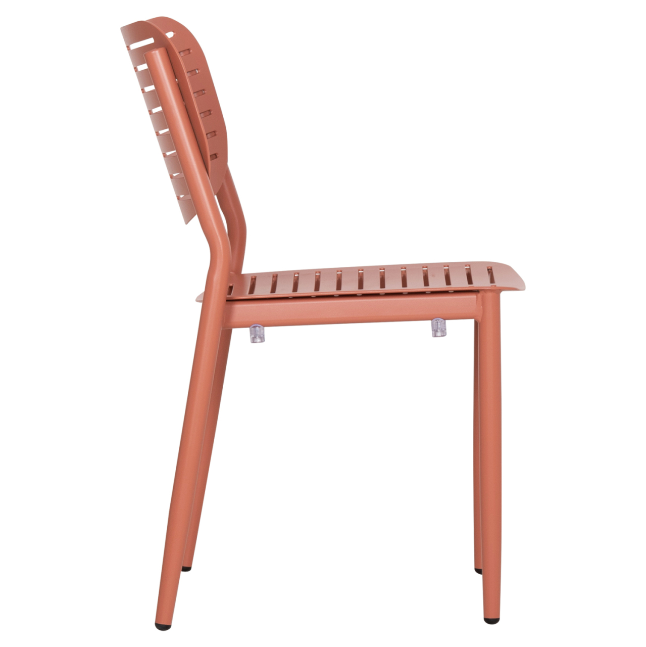DINING CHAIR HILLIARD HM6645.08 ALUMINUM IN TERRACOTTA COLOR 46x54x78Hcm [4]