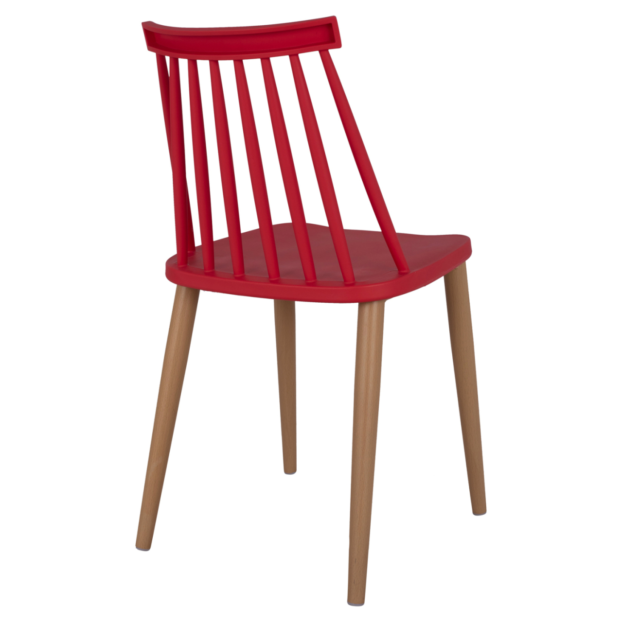 Dining chair HM8052.07 Vanessa red with metallic legs 42,5x47x81,5cm [5]