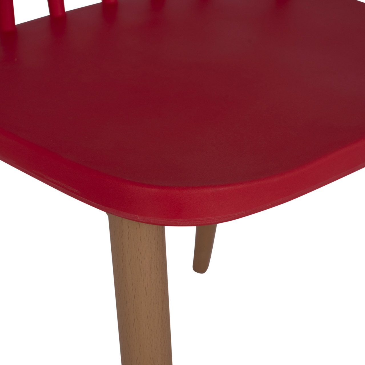 Dining chair HM8052.07 Vanessa red with metallic legs 42,5x47x81,5cm [8]